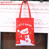 Popxstar Santa Claus Christmas Tree Gift Bags Merry Christmas Candy Gift Bag Christmas Decorations for Home Navidad New Year