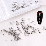 Popxstar 1/2/3mm Spikes Metal Studs Conical Shape Punk Style Flat Back Rivets Halloween 3D Alloy Nail Art for Decoration