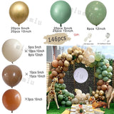 Popxstar Sand White Wedding Decor Balloon Garland Arch Kit Happy Birthday Party Metal Gold Silver Latex Baby Shower Decoration Balloons