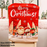 Popxstar Christmas Santa Claus Chair Cover Merry Christmas Decorations for Home Navidad Xmas Decor Gifts Happy New Year