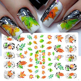 Popxstar 3D Nail Stickers Decals Black Snake Blood Scratches Clown Halloween Eyes Tattoo Slider Design Winter Manicure Decoration SAF792