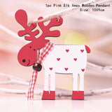 Popxstar Christmas Decorations for Home Snowman Wooden Ornaments Navidad Xmas Tree Decor Natural Wooden Crafts New Year Hanging Gift