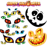 Popxstar Halloween Demon Eyes Patch Clothing Thermoadhesive Patches on Clothes Pumpkin Bat Iron-on Transfers Punk Stickers for T-shirts