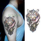 Popxstar teenagers over knee tattoo men small men's tattoos Waterproof Temporary Tattoo Stickers Tribal Totem Fake Tatto Flash Tatoo Body art Back Leg Arm belly big size for Women Men girl