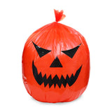Popxstar 1pcs Halloween Pumpkin Bags Yard Outdoor Garden Decor Plastic Lawn Leaf Bag Garbage Bag With Twist Ties Halloween Party Supplies