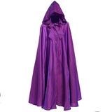 Popxstar Halloween Party Cosplay Woman Men Adult Long Hero Witchcraft Witchcraft Robe Hood Cloak Cosplay Satin Red Medieval Cloak