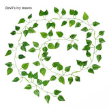 Popxstar Artificial Ivy Leaf Garland Plants Leaves Vine Fake Foliage Flowers DIY For Home Wedding Party Bathroom Garden Decorations