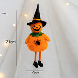 Popxstar 1pcs Halloween Hanging Ghost Decorations Pumpkin Ghost Straw Windsock Pendant for Outdoor Indoor Bar Party Background Decoration