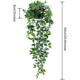 Popxstar Artificial Ivy Leaf Garland Plants Leaves Vine Fake Foliage Flowers DIY For Home Wedding Party Bathroom Garden Decorations