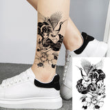 Popxstar teenagers over knee tattoo men small men's tattoos Waterproof Temporary Tattoo Stickers Tribal Totem Fake Tatto Flash Tatoo Body art Back Leg Arm belly big size for Women Men girl