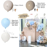 Popxstar Sand White Boho Wedding Balloon Garland Arch Kit Kids Birthday Party Metal Gold Silver Grey Latex Baby Shower Ballons Decoration