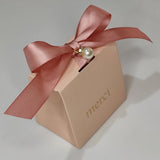 Popxstar Small Boxes Gifts Merci Gift Box Party Baby Shower Birthday Paper Chocolate Pink Boxes for Packaging Wedding Favors for Guests