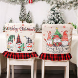 Popxstar Christmas Santa Claus Chair Cover Merry Christmas Decorations for Home Navidad Xmas Decor Gifts Happy New Year