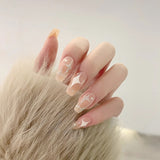 Popxstar Spring Centerpiece Ideas Short Square Acrylic Nails Spring Dip Nails 24pcs Rhinestone Design Fake Nails Shiny Bridal Women Lady Party Nail DIy Decorations Press On Nail Tips False Nail Patch