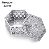 Popxstar 2pcs Retro Vintage Plastic Candy Box Hollow Plastic Transparent Jewelry Storage Trinket Organizer Wedding Souvenir Party Favor