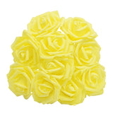 Popxstar 25Pcs 8cm PE Foam Rose Head Artificial Rose Flower Bouquet For Home Wedding Birthday Party Table Decor Valentines Day Gift Craft