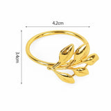 Popxstar 12Pcs Leaves Napkin Rings Buckle Gold Metal Napkin Holder for Christmas Wedding Birthday Party Dinner Table Decoration Supplies