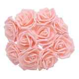 Popxstar 25Pcs 8cm PE Foam Rose Head Artificial Rose Flower Bouquet For Home Wedding Birthday Party Table Decor Valentines Day Gift Craft