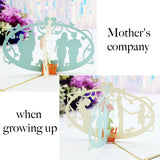 Popxstar 3D Pop UP Happy Birthday Greeting Cards Invitation Card Happy Mother's Father's Day Love Mom Dad Rose Flower Thank You Gift Card