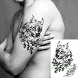 Popxstar teenagers over knee tattoo men small men's tattoos Waterproof Temporary Tattoo Stickers Tribal Totem Fake Tatto Flash Tatoo Body art Back Leg Arm belly big size for Women Men girl