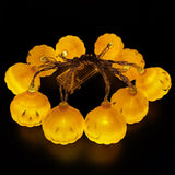 Popxstar 150cm 10LED Halloween LED String Lights Portable Pumpkin Ghost Skeletons Lights for Home Bar Halloween Party Decor Supplies