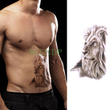 Popxstar teenagers over knee tattoo men small men's tattoos Waterproof Temporary Tattoo Stickers Tribal Totem Fake Tatto Flash Tatoo Body art Back Leg Arm belly big size for Women Men girl