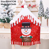 Popxstar Christmas Santa Claus Chair Cover Merry Christmas Decorations for Home Navidad Xmas Decor Gifts Happy New Year