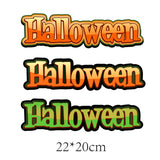 Popxstar Halloween Demon Eyes Patch Clothing Thermoadhesive Patches on Clothes Pumpkin Bat Iron-on Transfers Punk Stickers for T-shirts