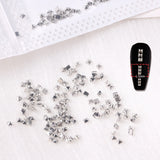 Popxstar 1/2/3mm Spikes Metal Studs Conical Shape Punk Style Flat Back Rivets Halloween 3D Alloy Nail Art for Decoration