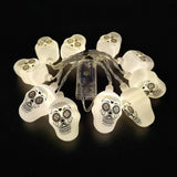 Popxstar 150cm 10LED Halloween LED String Lights Portable Pumpkin Ghost Skeletons Lights for Home Bar Halloween Party Decor Supplies