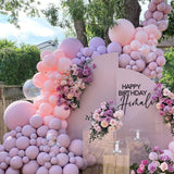 Popxstar Purple Pink Balloons Garland Arch Kit Macaroon Latex Ballons Wedding Birthday Party Decor Kids Adult Girl Baby Shower Ballon