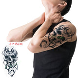 Popxstar teenagers over knee tattoo men small men's tattoos Waterproof Temporary Tattoo Stickers Tribal Totem Fake Tatto Flash Tatoo Body art Back Leg Arm belly big size for Women Men girl