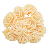 Popxstar 25Pcs 8cm PE Foam Rose Head Artificial Rose Flower Bouquet For Home Wedding Birthday Party Table Decor Valentines Day Gift Craft