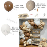 Popxstar Sand White Boho Wedding Balloon Garland Arch Kit Kids Birthday Party Metal Gold Silver Grey Latex Baby Shower Ballons Decoration