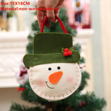 Popxstar Santa Claus Christmas Tree Gift Bags Merry Christmas Candy Gift Bag Christmas Decorations for Home Navidad New Year
