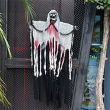 Popxstar 2M Black Skull witch hanging Ghost halloween decoration Halloween Electric Toy Led Light Halloween Party Supplies