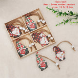 Popxstar New Year Gifts Christmas Tree Decor Gnome Dolls Christmas Decoration for Home Xmas Wooden Pendant Craft Stocking Kids Toys