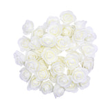 Popxstar 200/100/50Pcs 3.5cm Grey Foam Rose Head Artificial Flower Bear Rose For Wedding Home Decor DIY Valentine's Day Gift Party Wreath