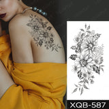 Popxstar Waterproof Temporary Tattoo Sticker I Love You Flash Tattoos Lip Print Butterfly Flowers Body Art Arm Fake Sleeve Tatoo Women