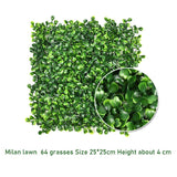 Popxstar 20PCS Artificial Flowers Boxwood Grass 25x25cm Backdrop Panels Topiary Hedge Plant Garden Backyard Fence Greenery Wall Decor