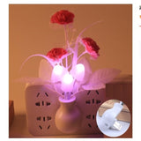 Popxstar  Mini Night Light Creative Tulip Shape Smart Light Control Induction LED Lamp Sensor Nightlight EU Plug Night Light For Bedroom