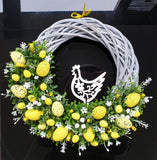 Popxstar Easter Rabbit Wreath Bunny Easter Party Colorful Eggs Chick Happy Easter Day Decor For Home Welcome Spring Butterfly Parti Favor