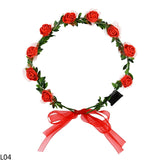 Popxstar 1pc Glowing Garland Hairband LED Light Up Crown Wreath Women Girl Adjustable Birthday Wedding Festival Party Luminous Decoration