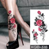 Popxstar Waterproof Temporary Tattoo Sticker I Love You Flash Tattoos Lip Print Butterfly Flowers Body Art Arm Fake Sleeve Tatoo Women