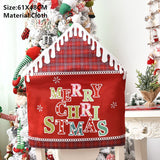 Popxstar Christmas Santa Claus Chair Cover Merry Christmas Decorations for Home Navidad Xmas Decor Gifts Happy New Year