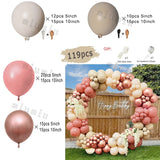 Popxstar Sand White Wedding Decor Balloon Garland Arch Kit Happy Birthday Party Metal Gold Silver Latex Baby Shower Decoration Balloons