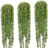 Popxstar Artificial Eucalyptus Rattan Fake Hanging Plant Potted Green Plant Suitable Mandala Vine for Wall Room Home Interior Shelf Decor