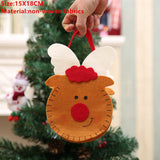 Popxstar Santa Claus Christmas Tree Gift Bags Merry Christmas Candy Gift Bag Christmas Decorations for Home Navidad New Year