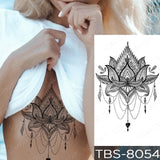 Popxstar Waterproof Temporary Tattoo Sticker I Love You Flash Tattoos Lip Print Butterfly Flowers Body Art Arm Fake Sleeve Tatoo Women