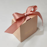 Popxstar Small Boxes Gifts Merci Gift Box Party Baby Shower Birthday Paper Chocolate Pink Boxes for Packaging Wedding Favors for Guests